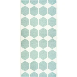Alfombra Anna, aqua, 70 x 100 cm