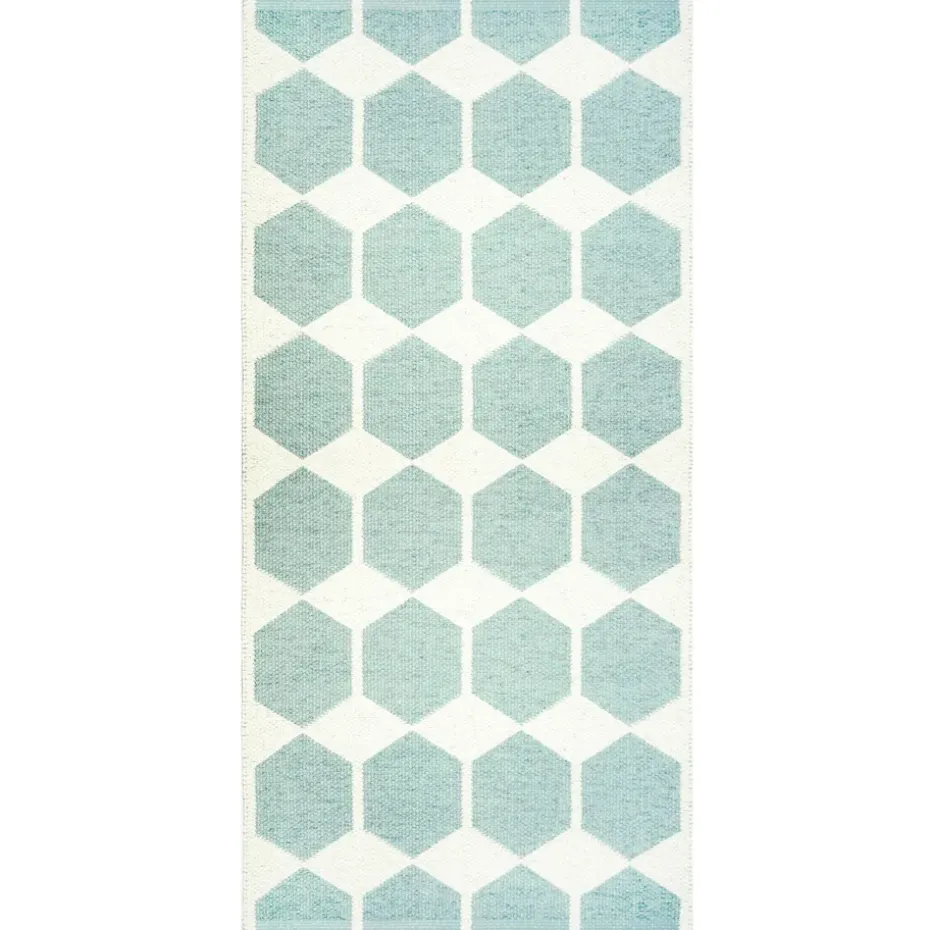 Alfombra Anna, aqua, 70 x 100 cm