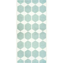 Alfombra Anna, aqua, 70x140 cm