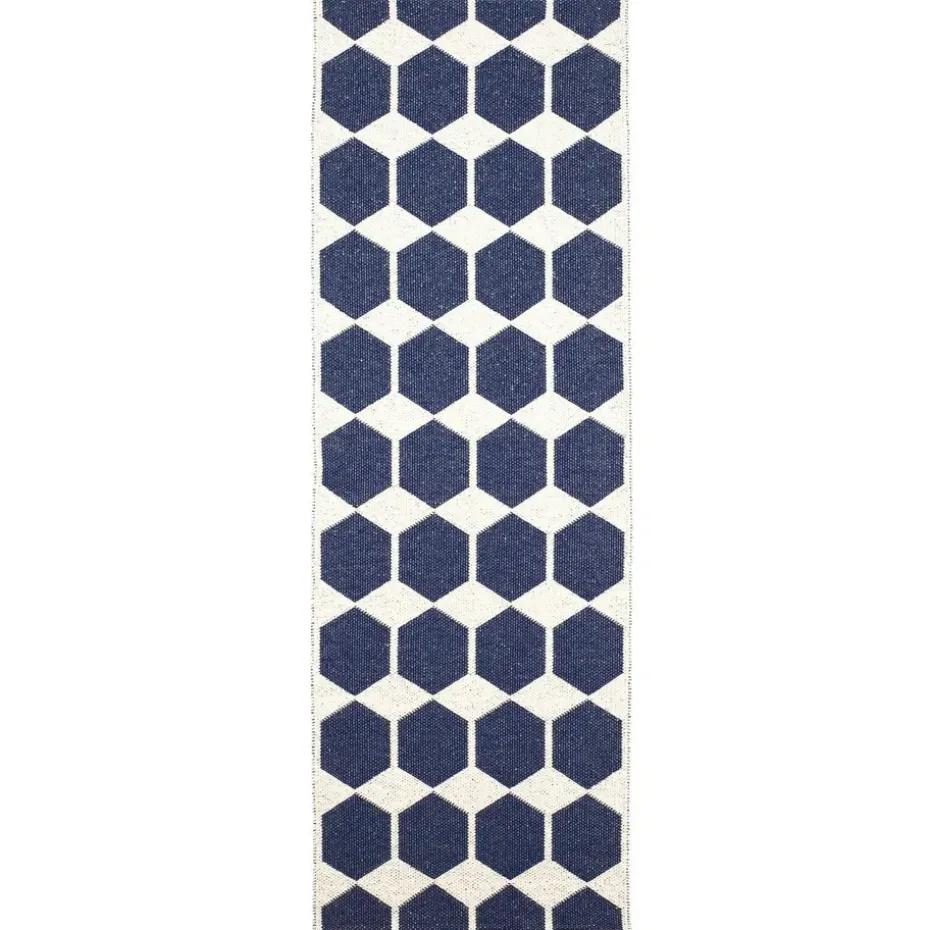 Alfombra Anna, azul, 70 x 200 cm