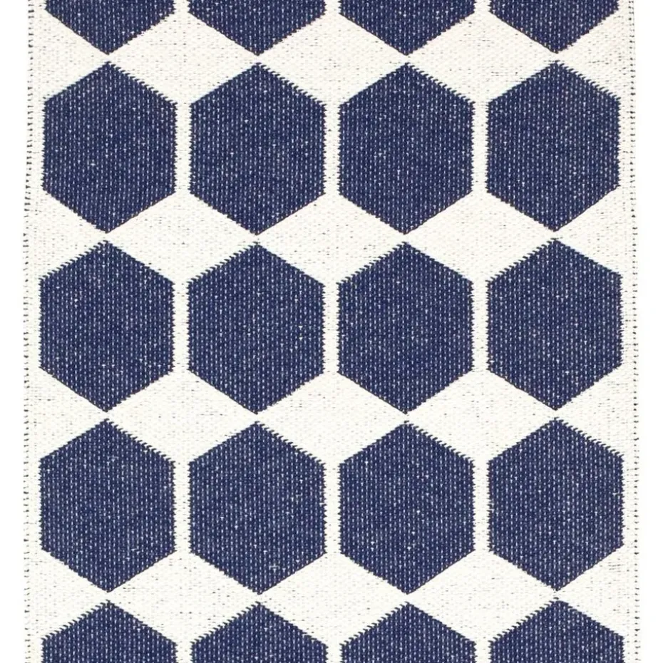 Alfombra Anna, azul, 70 x 100 cm