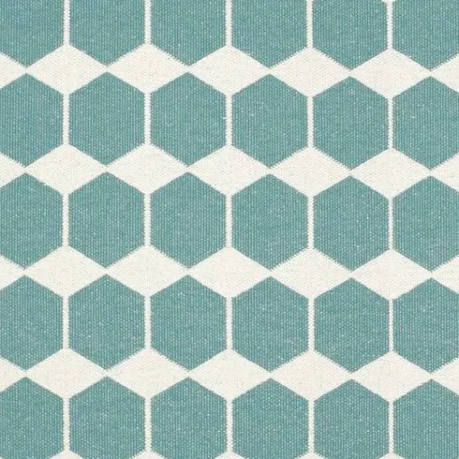 Alfombra Anna, grande aqua, 150 x 200 cm