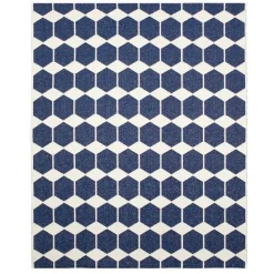 Alfombra Anna, grande azul, 150 x 200 cm