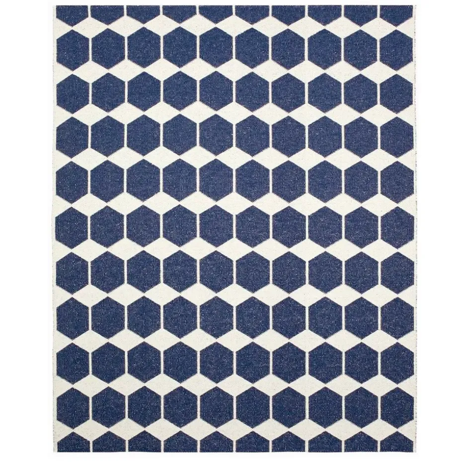 Alfombra Anna, grande azul, 150 x 200 cm