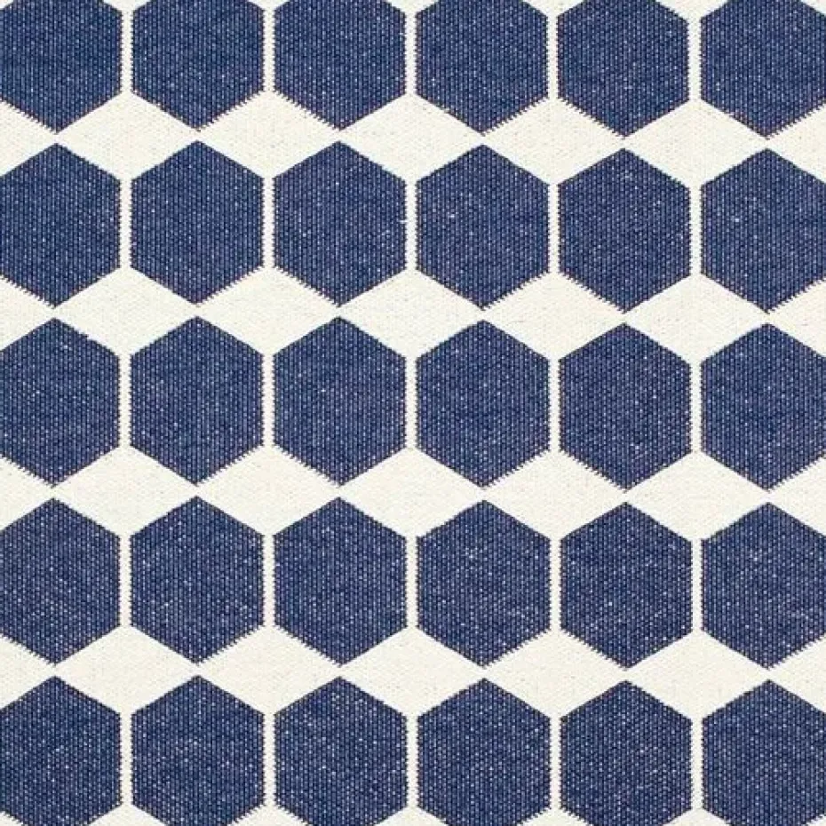 Alfombra Anna, grande azul, 150 x 200 cm