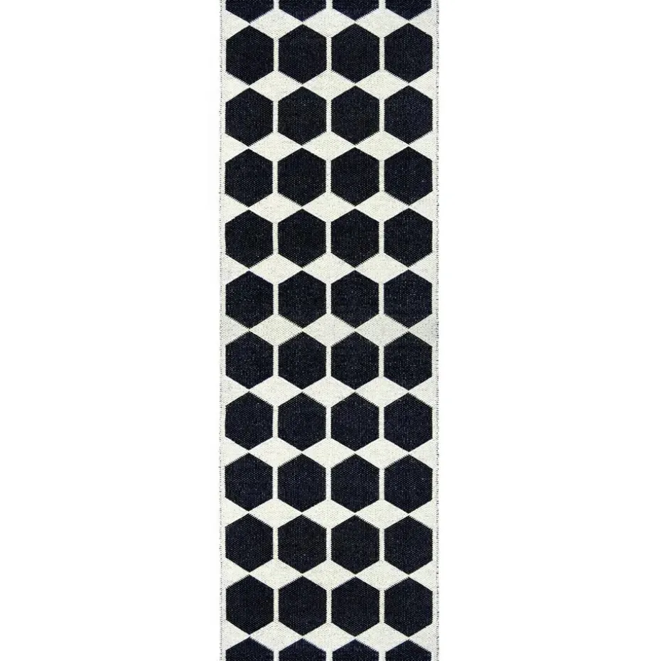 Alfombra Anna, negro, 70 x 200 cm