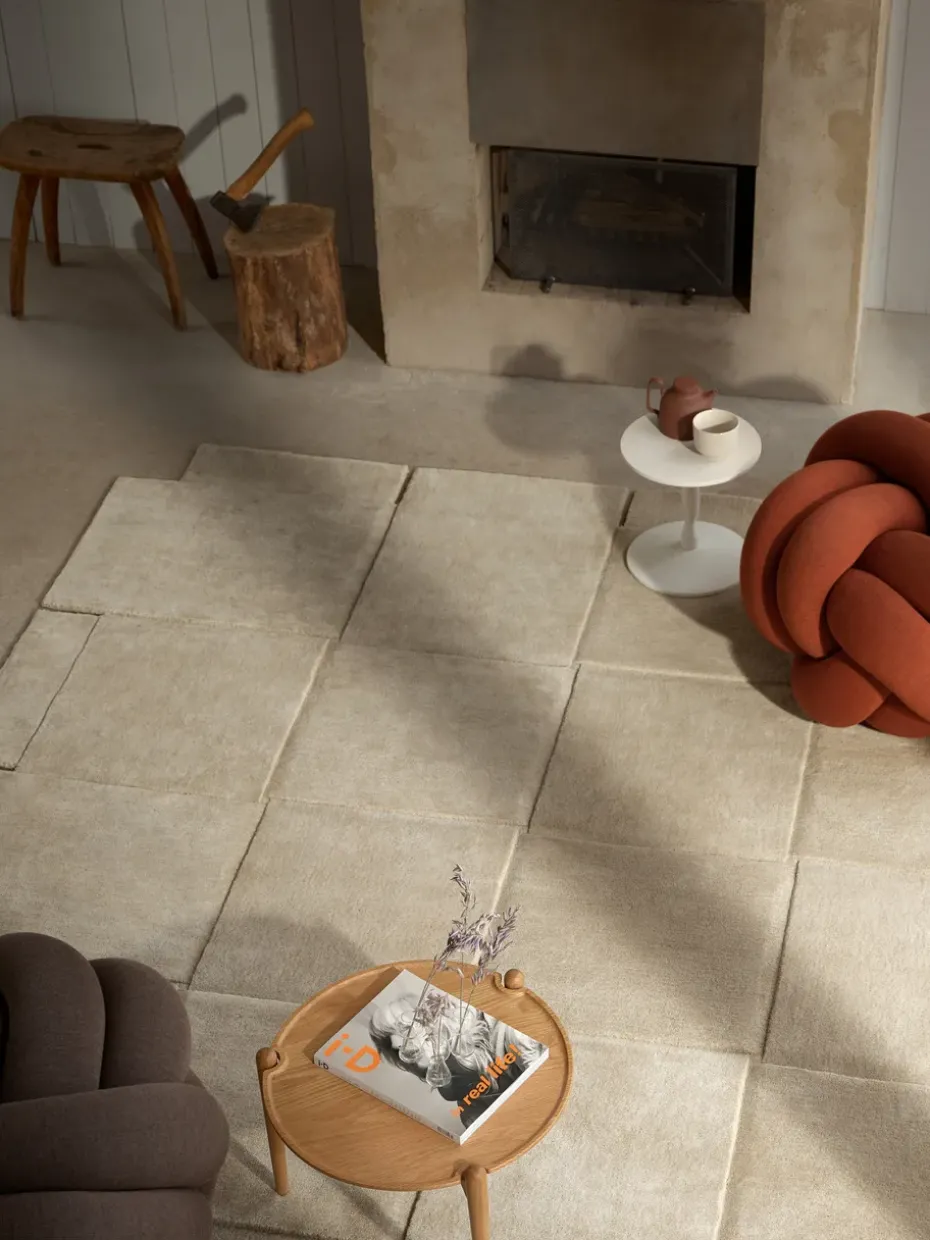 Alfombra Basket beige, 245x245 cm