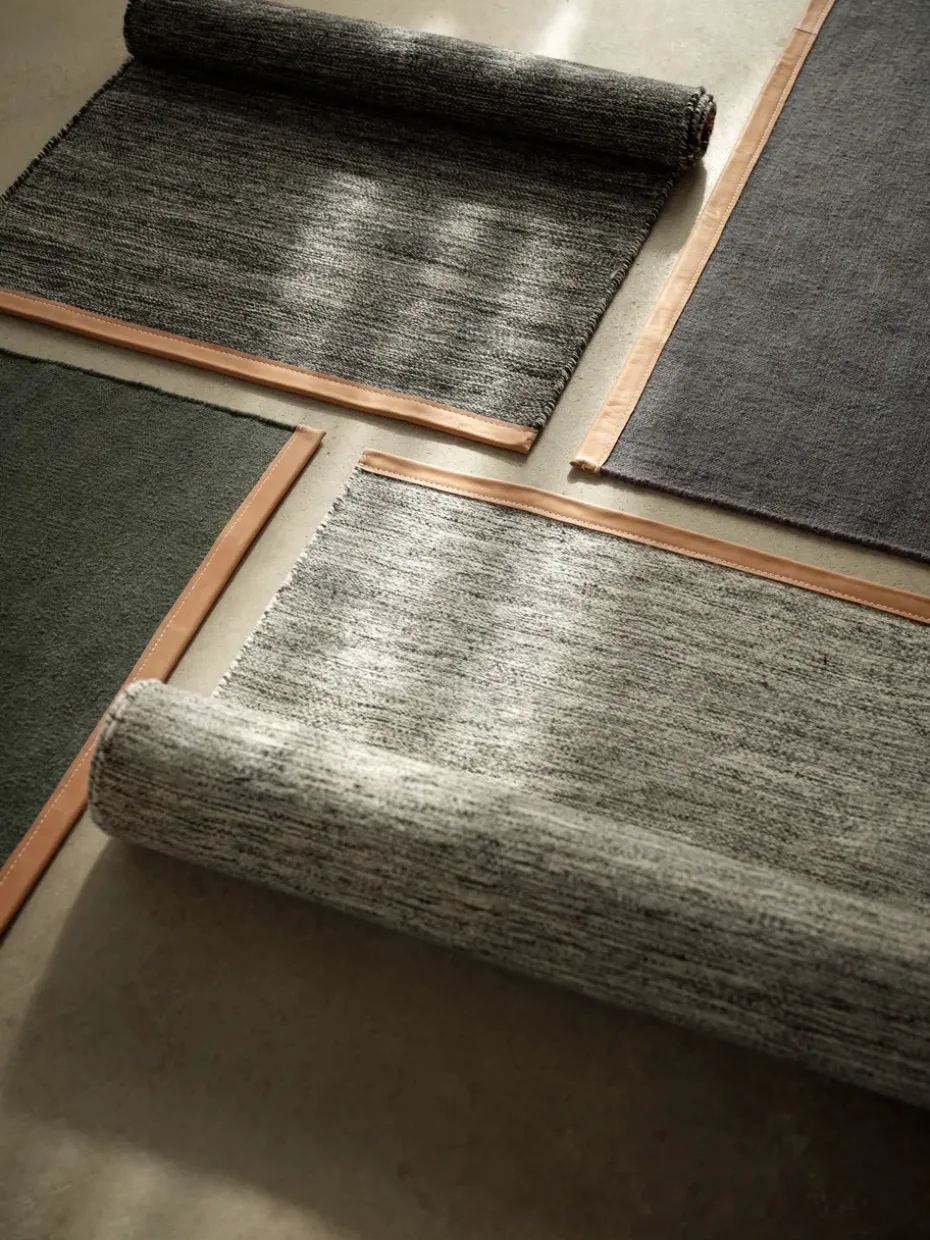 Alfombra Björk, gris oscuro, 80 x 250 cm