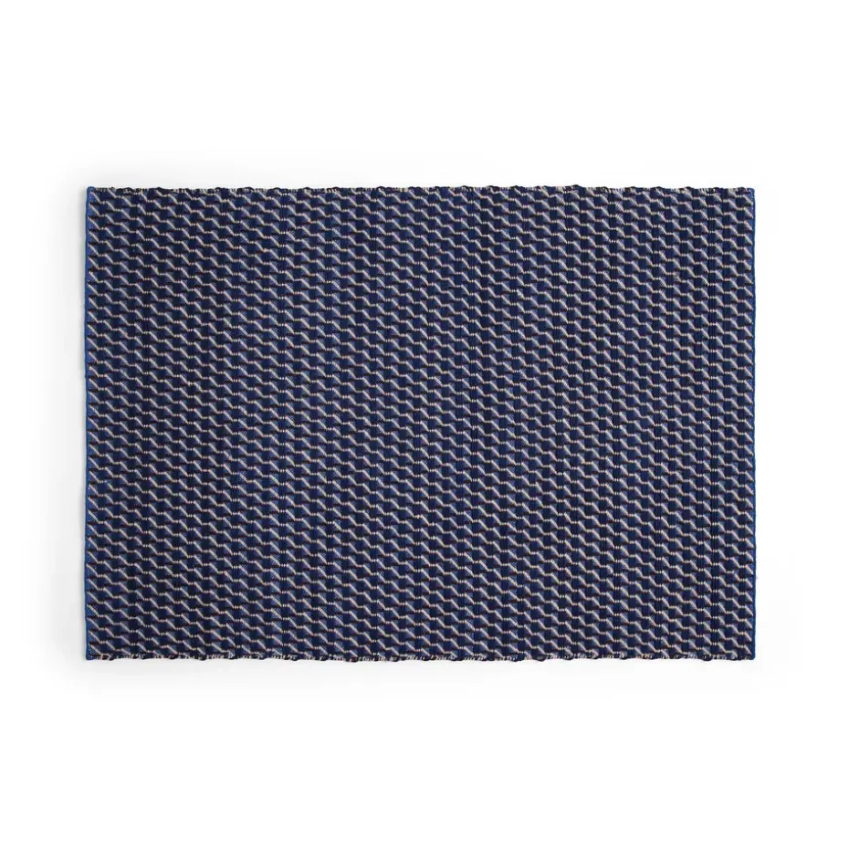 Alfombra Channel, Azul-blanco 140x200 cm