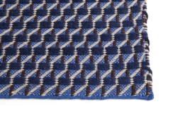 Alfombra Channel, Azul-blanco 140x200 cm