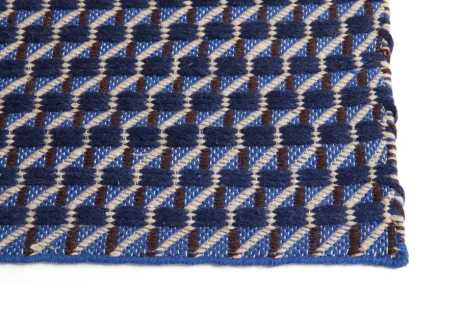 Alfombra Channel, Azul-blanco 140x200 cm