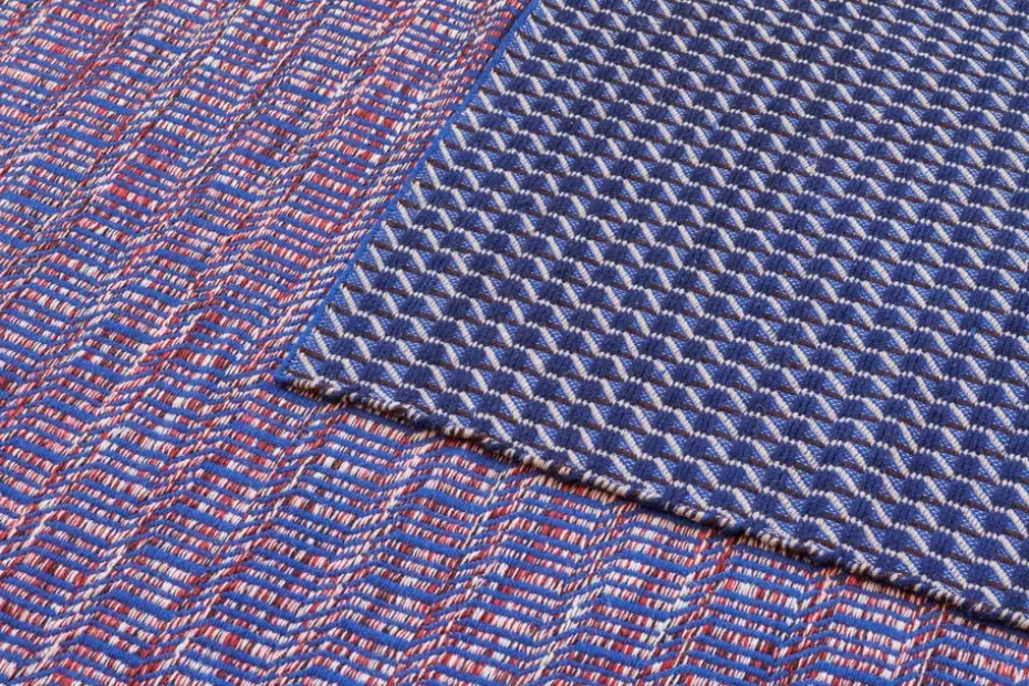 Alfombra Channel, Azul-blanco 140x200 cm