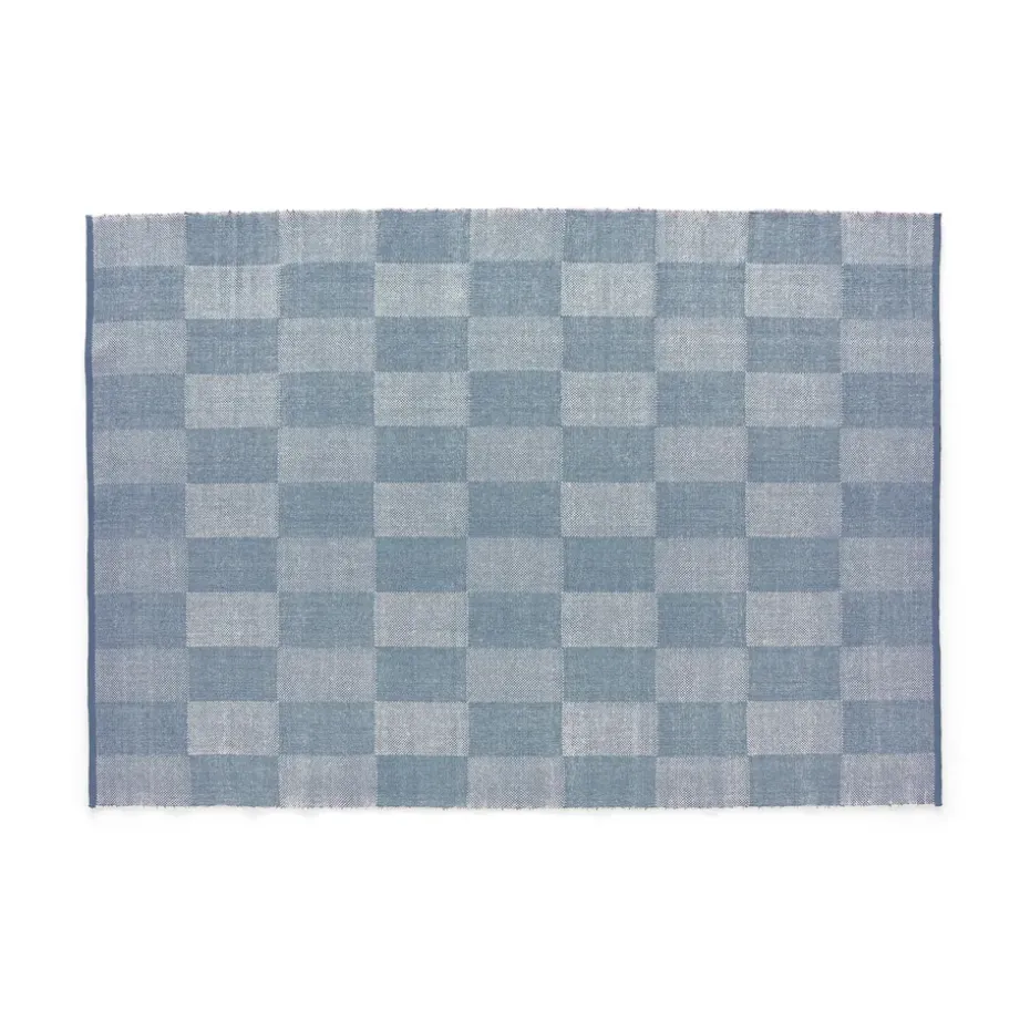 Alfombra Check S, Light blue 170x240 cm