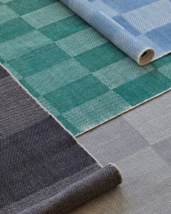 Alfombra Check S, Light blue 170x240 cm