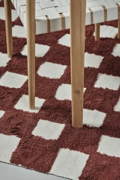 Alfombra Checker Play 170x240 cm, Rust