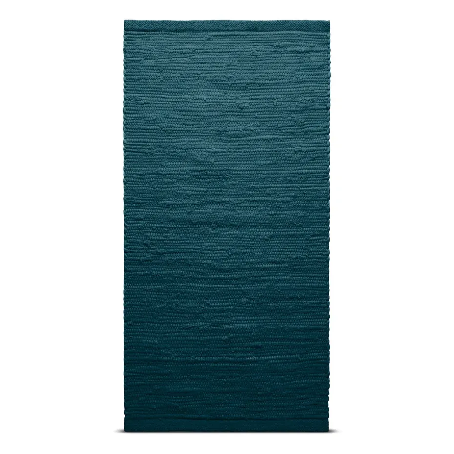 Alfombra Cotton 75x200 cm, Petroleum (azul petróleo)