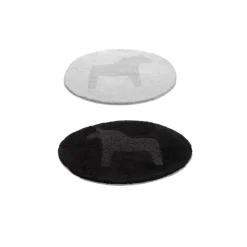 Alfombra Dala Ø55 cm, blanco