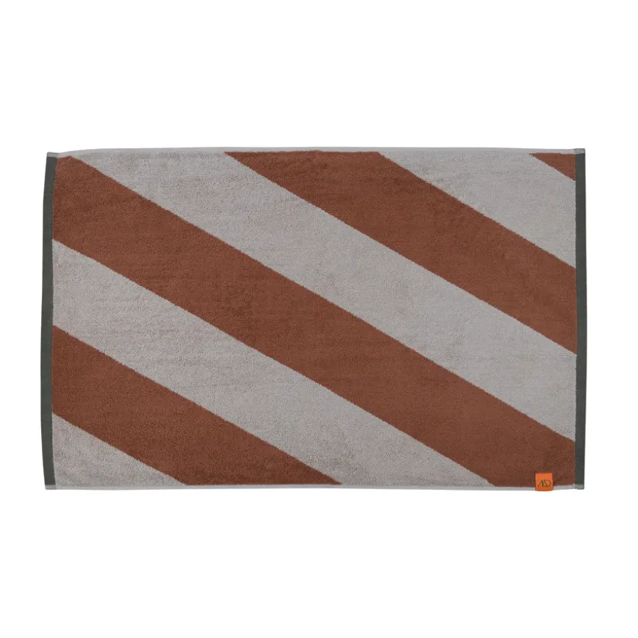 Alfombra de baño Diagonal 50x80 cm, Ladrillo