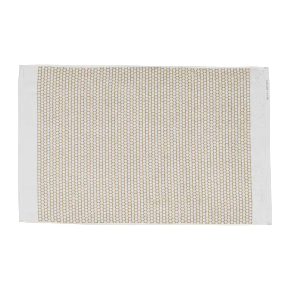 Alfombra de baño Grid 50x80 cm, Sand-off white