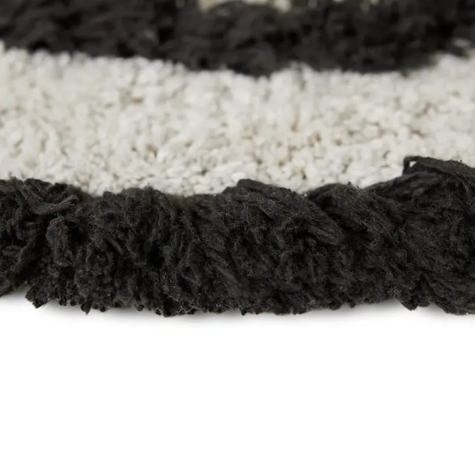 Alfombra de baño HK Living Ø80 cm, Monochrome
