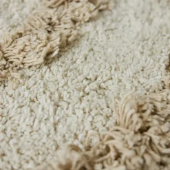 Alfombra de baño HK Living Ø80 cm, Cream