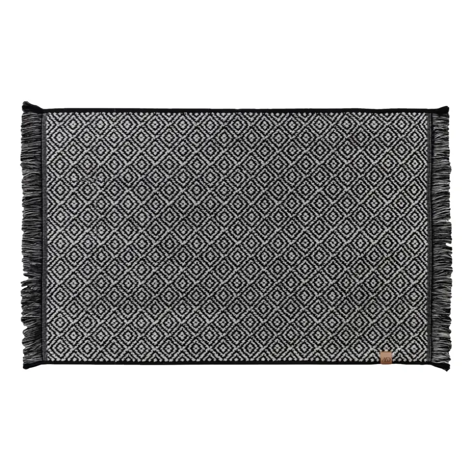 Alfombra de baño Morocco 50x80 cm, Black-white