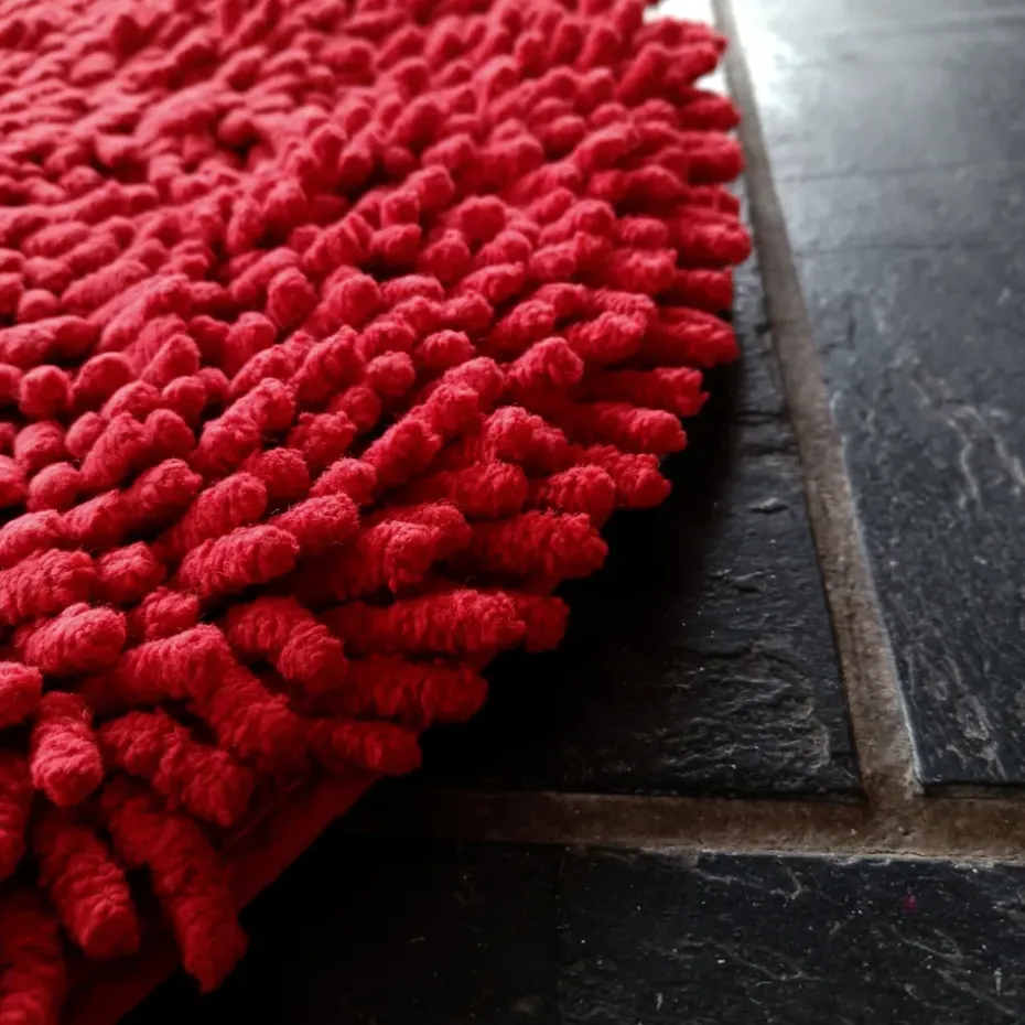 Alfombra de baño Rasta, pequeña, rojo