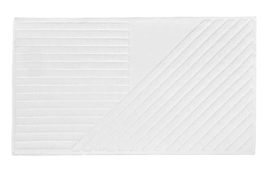 Alfombra de baño Stripes 50x90 cm, blanco
