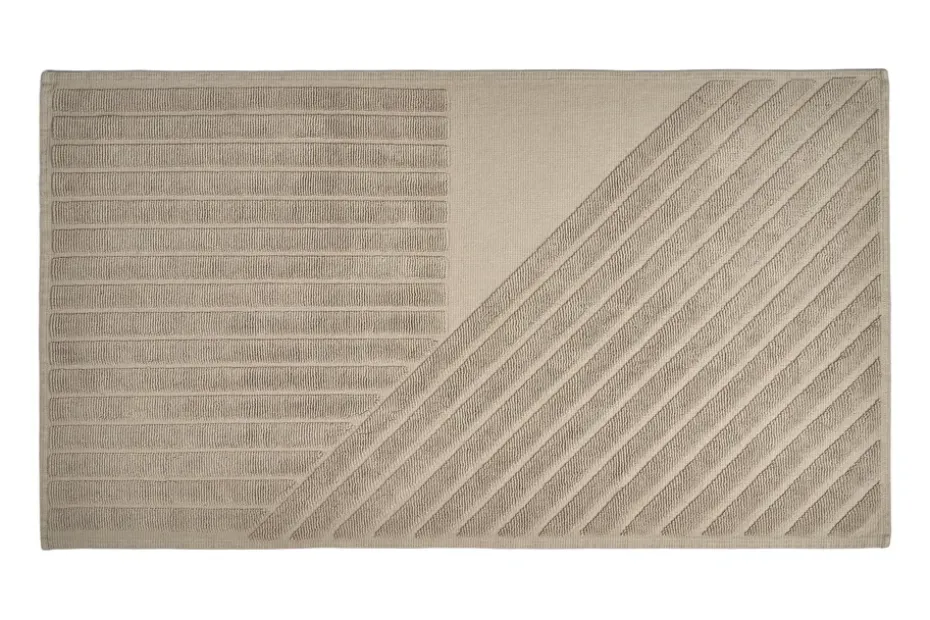 Alfombra de baño Stripes 50x90 cm, Beige