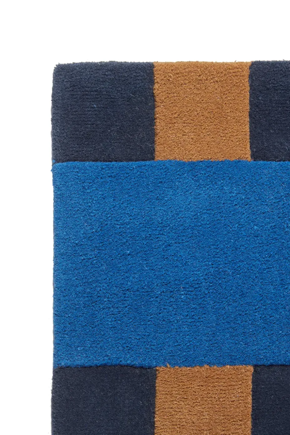 Alfombra de lana Aisles, Azul, 170x240 cm