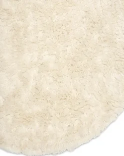 Alfombra de lana Cloudy Ø160 cm, blanco natural