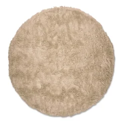 Alfombra de lana Cloudy Ø160 cm, Beige