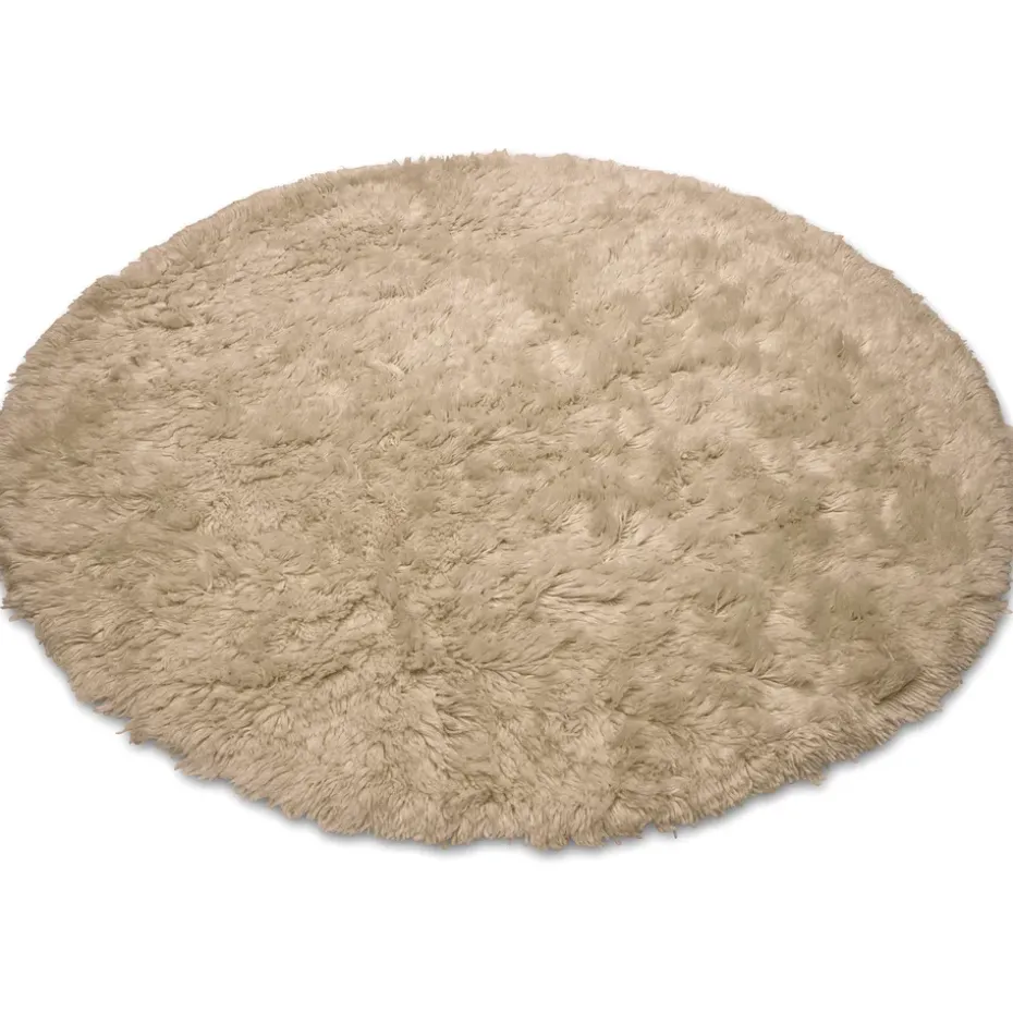 Alfombra de lana Cloudy Ø160 cm, Beige