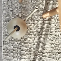 Alfombra de lana Fawn blanco, 170x240 cm