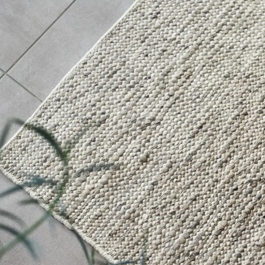 Alfombra de lana Fawn blanco, 170x240 cm