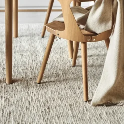 Alfombra de lana Fawn blanco, 170x240 cm