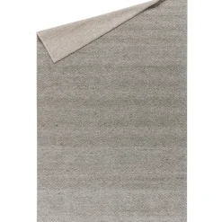 Alfombra de lana Flock gris natural, 200x300 cm