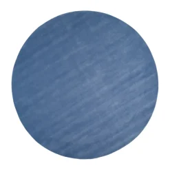 Alfombra de lana Halo Cloud redonda, Azul, Ø300 cm