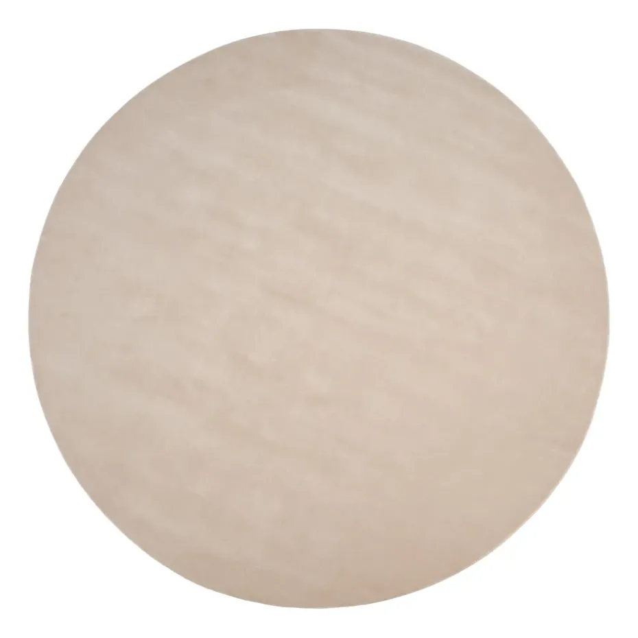 Alfombra de lana Halo Cloud redonda, Beige, Ø250 cm