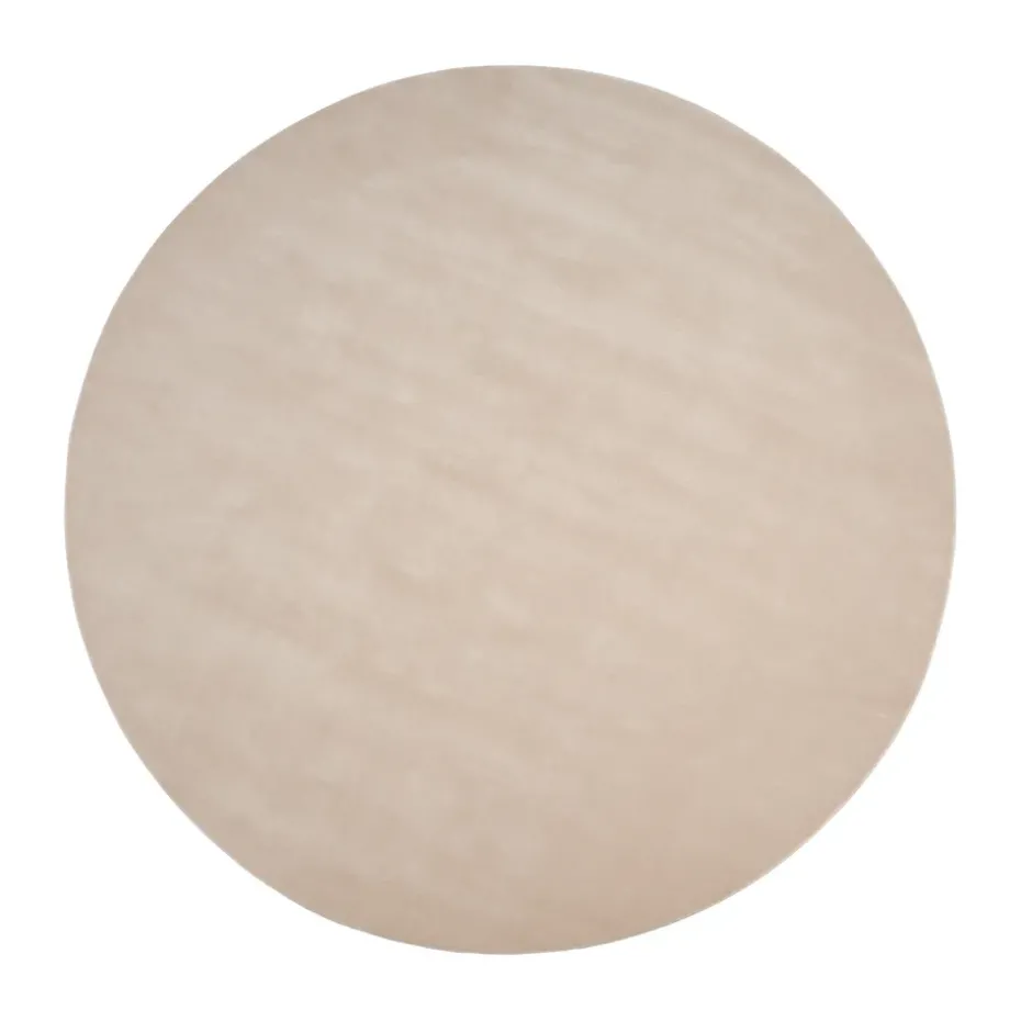 Alfombra de lana Halo Cloud redonda, Beige, Ø300 cm