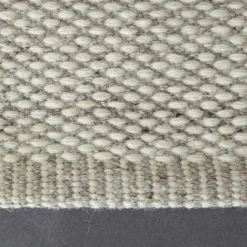 Alfombra de lana Lea blanco natural, 170x240 cm