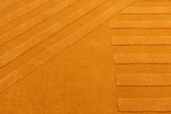 Alfombra de lana Levels stripes amarillo, 170x240 cm