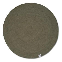 Alfombra de lana Merino redonda Ø200 cm, Dark green