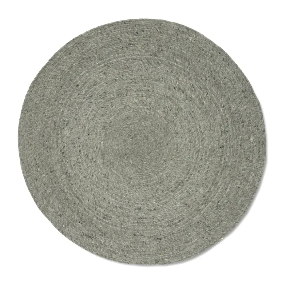 Alfombra de lana Merino redonda Ø240 cm, Green