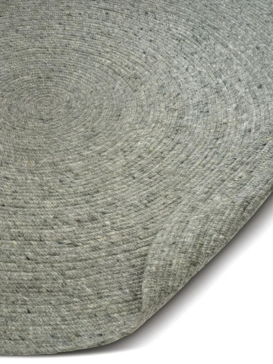Alfombra de lana Merino redonda Ø240 cm, Green