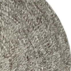 Alfombra de lana Merino redonda Ø160 cm, gris
