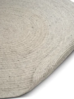Alfombra de lana Merino redonda Ø240 cm, Concrete