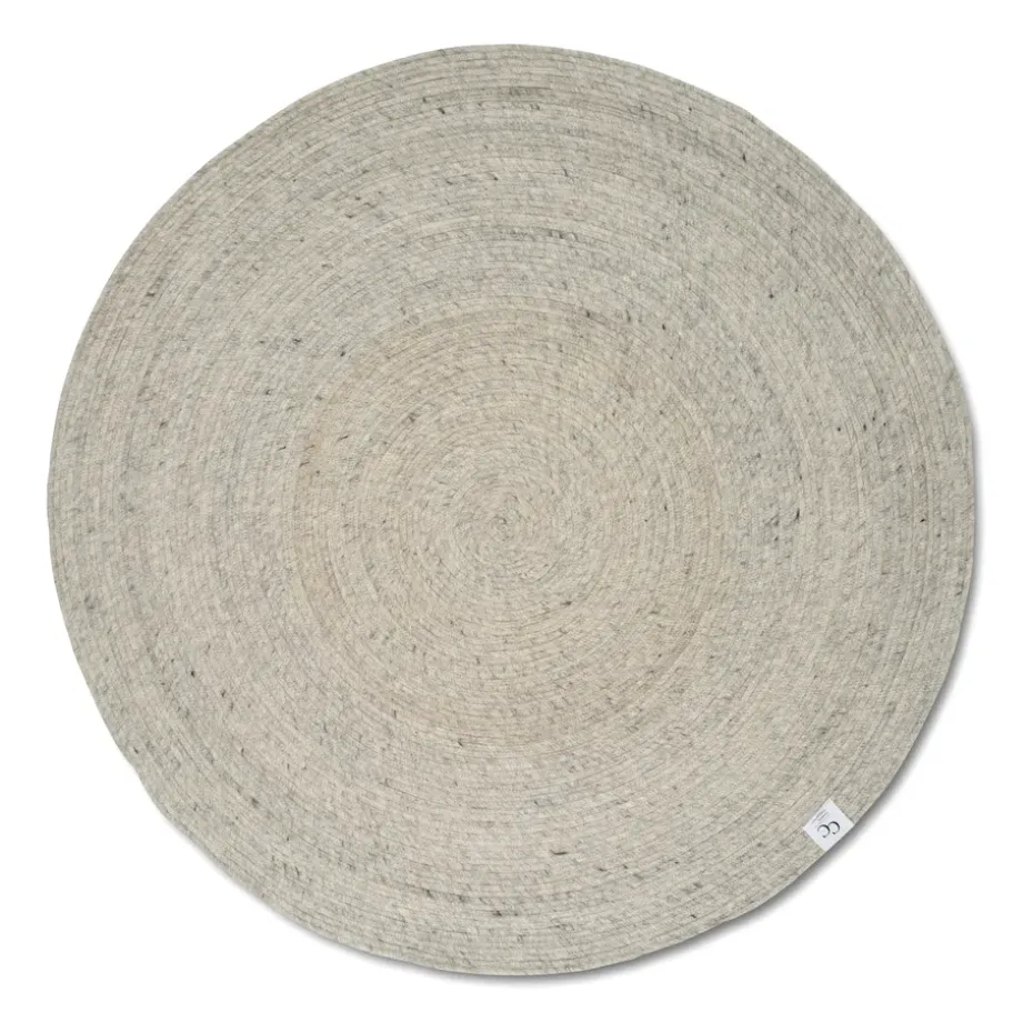 Alfombra de lana Merino redonda Ø200 cm, Concrete