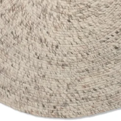 Alfombra de lana Merino redonda Ø200 cm, Beige