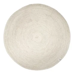 Alfombra de lana Merino redonda Ø200 cm, blanco